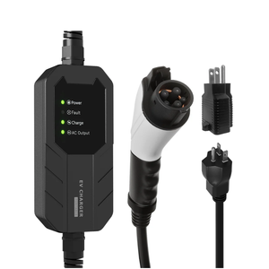 MEGEAR Level 1-2 J1772 EV Charger | 110-240V | 16 Amp | NEMA 6-20 Plug With Nema 5-15 Adapter