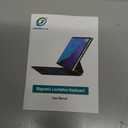 Jibrealg Magic Keyboard for iPad Air 13(M3 2025/M2 2024) & iPad Pro 12.9 (6th/5th/4th/3rd Gen), Slim Case with Keyboard, Lightweight Keyboard Case with Multi-Touch Trackpad, 7-Color Backlit, Black