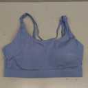 RUNNING GIRL High Impact Sports Bras for Women, High Support Running Sports Bra Molded Cup Strappy Sports Bras (Medium, A-v-ethereal Blue)