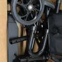 Economy Knee Scooter Steerable Knee Walker for Foot Injuries Compact Crutch Alternative with Dual Braking System (Black)