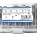 iexcell 50 Pcs M4 x 60/65/70/75/80 Stainless Steel 304 Hex Socket Button Head Cap Screws Bolts Assortment Kit