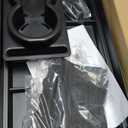 BestEvMod Front Lower Center Console Organizer Tray Compatible with Tesla Cybertruck 2025 2024 Fit 32oz Bottle Interior Accessories ABS Material with PVC Trim Floor Console Storage (Floor Organizer)