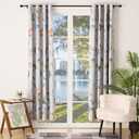 3/4" Standard Decorative Adjustable Curtain Rod,Heavy Duty Curtain Rods Set for Windows,30 To 122 Inch, Black