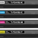T-FC415U Toner Cartridges 4-Pack T-FC415U-K T-FC415U-C T-FC415U-M T-FC415U-Y Toner Cartridge Replacement for Toshiba T-FC415U Toner for E-Studio 2515AC 3015AC 3515AC 4515AC 5015AC Printer Ink