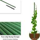 G-LEAF Garden Stakes 5 ft Plastic Coated Steel Tube Sturdy Metal Plant Sticks for Tomato,Cucumber,Bean,Tree,Pack of 25