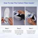 Carbon Fiber Insole Morton's Extension Orthotic, FAKILO 1 Pair Rigid Foot Support Insole Insert for Hallux Rigidus, Turf Toe, Hallux Limitus - 215 mm - Women's Size 6-6.5, Men's 5-5.5