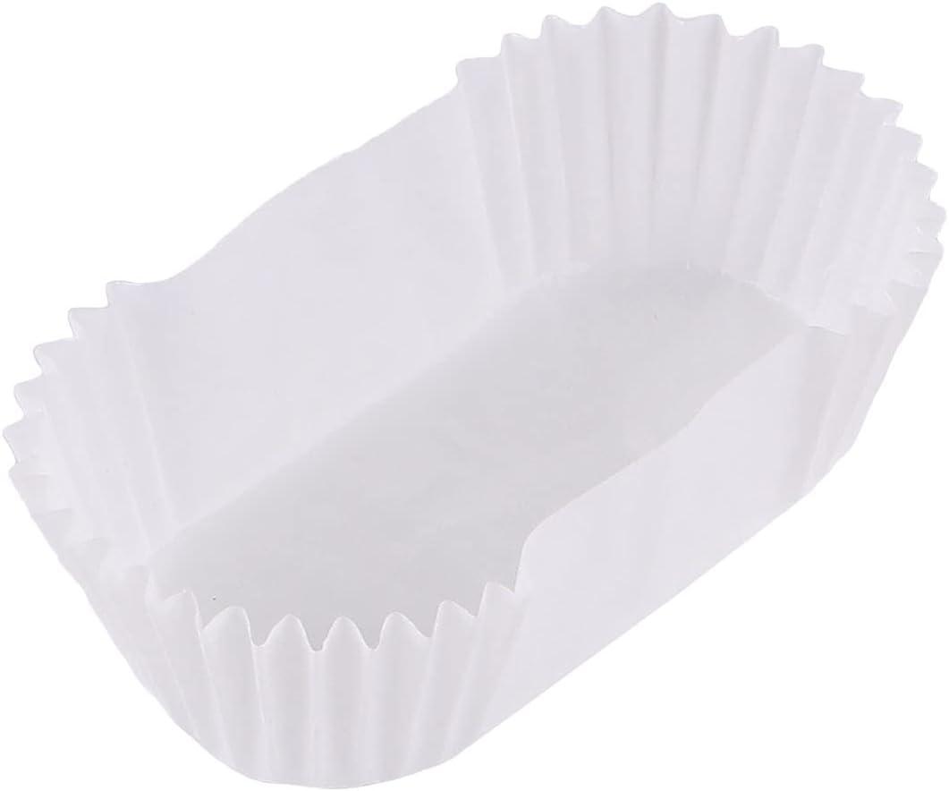 1000pcs Oval Paper Baking Cups, Safe Grease Proof Paper Tray High Temperature Cake Cup, Boat Shaped Cupcake Muffin Baking Cups for Muffins, Cupcakes or Mini Snacks