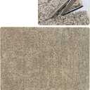 PURE ERA 2 x 3 Feet Cuttable Area Rug Washable Stair Landing Rug Cream Gray