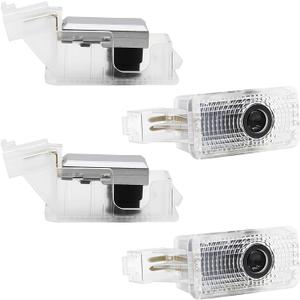 4 Pack Car Led Door Light Logo Projector Compatible with RLX/MDX/ZDX/TLX/TL/RDX Series, HD Welcome Lights Never Fade Door Light LED Puddle Light (White)