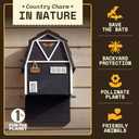 Big Bat Box - Big Bat Barn 3 Chamber, Compact Bat House for Outside - Artificial Roost Kit for Wall-Mount - Bat Houses for Backyards