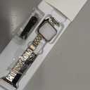 Slim Watch Band Compatible with Apple Watch 41mm  40mm 38mm Metal Stainless Steel Watchband Suitable for iWatch 11/10/9/8/7/6/5/4/3/2/1/SE Series Women Luxury Strap (Silver and Gold)