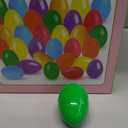 [ 6 Surprise Gold Eggs ] 100 Pcs Easter Eggs, 3" Bright Colors Empty Plastic Eggs Bulks Fillable for Easter Hunt, Party Favor, Basket Stuffers Filler, Classroom Prize Supplies, Filling Treats
