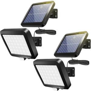 Solar Lights Outdoor with Motion Sensor, 56 LEDs Ultra Bright IP65 Waterproof Separable Solar Porch Light, Solar Security Light for Patio Yard Deck Garage Driveway Porch Fence (2 Pack) Solar Lights Outdoor with Motion Sensor, 56 LEDs Ultra Bright IP65 Waterproof Separable Solar Porch Light, Solar Security Light for Patio Yard Deck Garage Driveway Porch Fence (2 Pack)