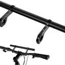 Bike Double Handlebar Extender, 11.8"(30 cm) Super Long Aluminum Alloy Cross Bar, Bicycle Handlebar Bracket Accessories for Bike Mounting Extender Bars Motorcycle Scooter Lights Phone Mount