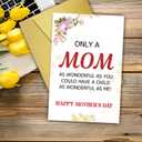 5 x Funny Mothers Day Card, Humorous Mother's Day Cards from Adult Son Daughter Child KidsToddler Baby, Happy Mothers Day Cards for Mom Mommy Mum