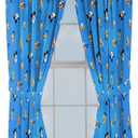 Jay Franco Window Curtains for Kids Bedroom 4-Piece Drape Set with 2 Tiebacks, Blue - Mickey Mouse, 42" W x 63" L (Pack of 2)