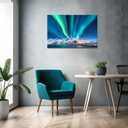YIOZHAOFH Alaska Wall Art for Living Room Northern Lights Pictures Wall Decor Aurora Borealis Nature Scenery Canvas Print Posters for Home Office 16X24