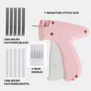 Stitchy Gun,Stitch Gun for Clothes,Tagging Gun for Clothing,Stitchy Quick Clothing Fixer,Includes 6 Needle, 1000 Black & 1000 White Fasteners