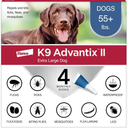 4 Pack K9 Advantix II XL Dog Vet-Recommended Flea, Tick & Mosquito Treatment & Prevention | Dogs Over 55 lbs. | 4-Mo Supply