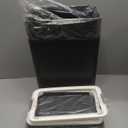 Naisu 2 Pack 4 Gal Bathroom Trash Can with Lid,Automatic Garbage Can with Touchless and Sealed Design,Slim Motion Sensor Waterproof Plastic Trash Bin Suitable for Bedrooms,Bathrooms,Kitchens,Black