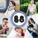 6 x Ear Plugs for Sleeping Noise Cancelling, Soft Reusable Earplugs for Sleep, Silicone Ear Plugs Noise Reduction for Block Snoring/Noise Sensitivity/Travel/Work/Focus - 5 Pairs Ear Tips in S/M/L