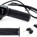 E-Scooter 36V Throttle Replacement for Gotrax Flex for Hoverfly Z5, w/Display Light Switch Lock 2 Keys Twist Accelerator Handle Grip 6-Pin