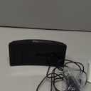 GOLOZA Projection Alarm Clock, Digital Clock with Modern Curved Design 180 Rotatable Projector, 3-Level Brightness Dimmer, Clear Red LED Display, Progressive Volume, 9mins Snooze,12/24H, for Bedroom