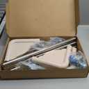 SPACECARE Mini Fridge Stand Mobile Roller, Adjustable Furniture Dolly with 4 Locking Wheels, Heavy Duty Washing Machine Base, Universal Appliance Pedestal for Dryer and Refrigerator- Off White (Ivory)