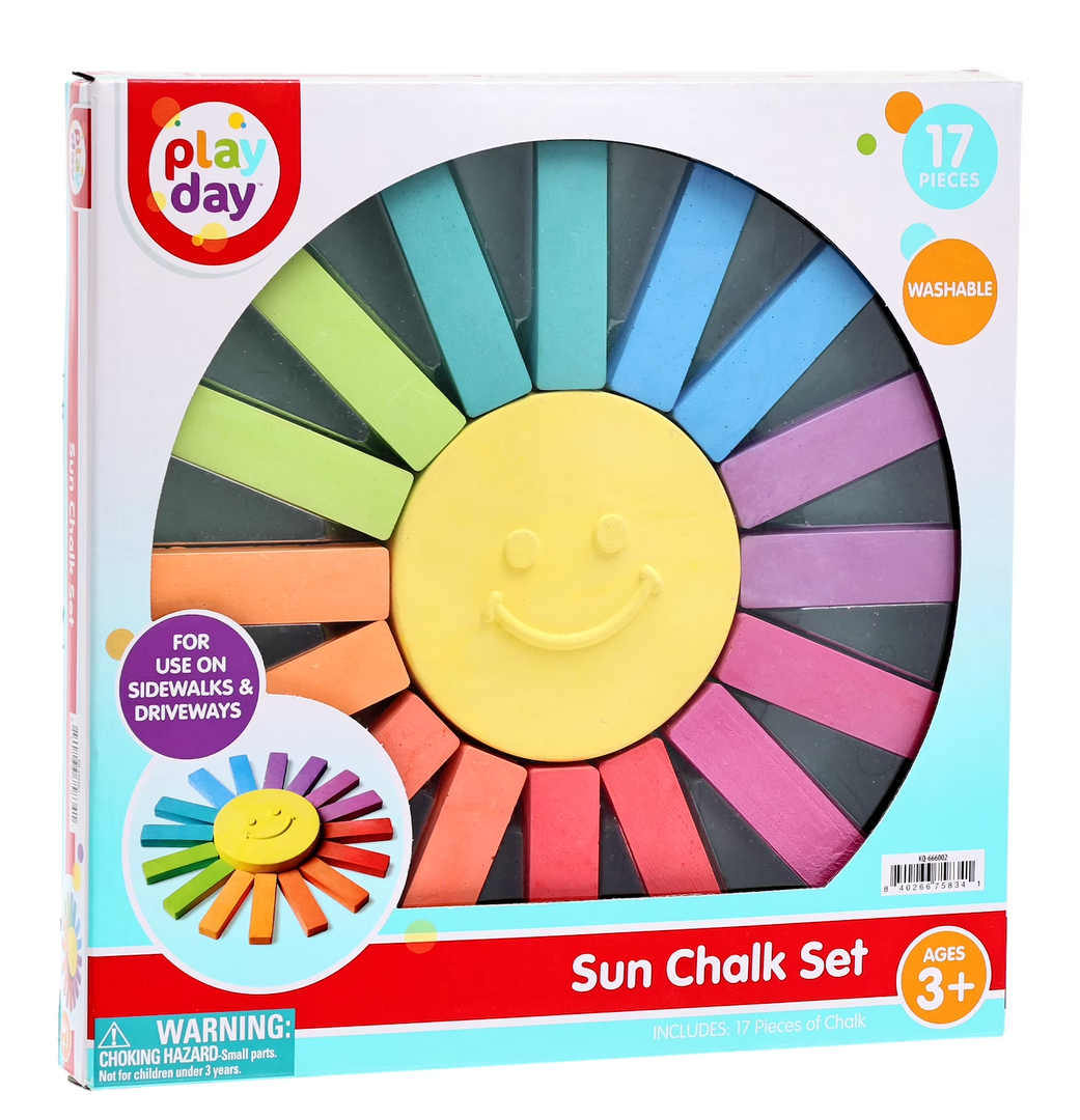 Anker Play Jumbo Kaleidoscope Chalk 17 pc, Sunshine Burst