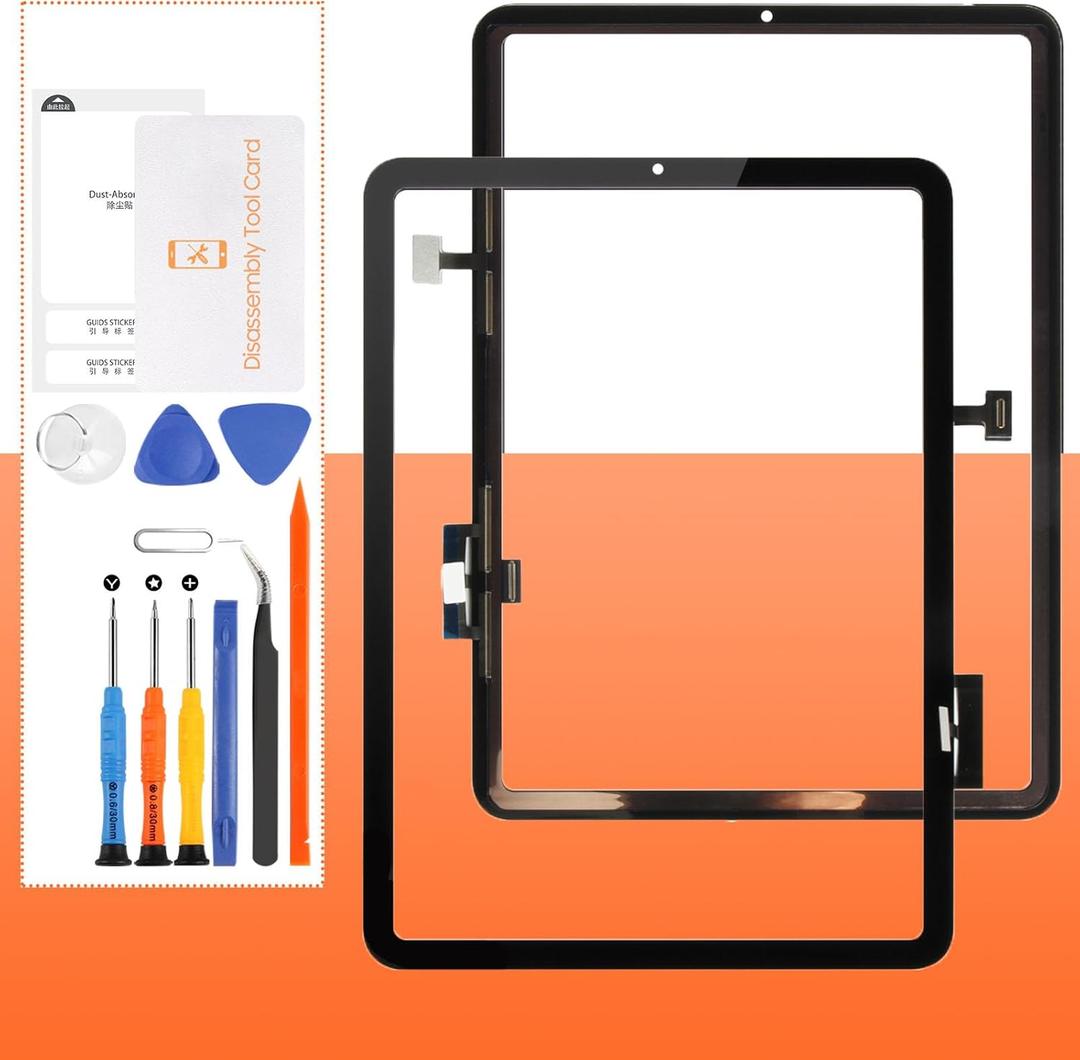 for iPad Air 4 Touch Screen Replacement,for iPad Air 2020 4th Gen A2316 A2324 A2072 A2325 10.9 Touch Screen Panel Digitizer Screen Replacement Full Assembly Repair Kits