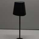 Kakanuo Cordless Table Lamp,Portable LED Battery Operated Lamp, Wireless Rechargeable Lamp, 3 Color Stepless Table Lamp for Restaurant, Bar, Party, Camping and Bedroom - Black