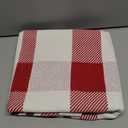 Christmas Plaid Outdoor Rug, 2'4" x 3'7" Red & White Check Indoor/Outdoor Area Rug, Layering Rug for Hello/Welcome Door Mat, Machine Washable Cotton Woven Rug for Farmhouse Front Porch, Entryway