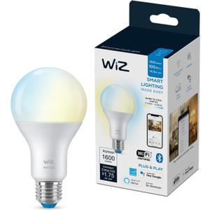 WiZ 100W Eq. (14.5W) A21 Tunable White LED Smart Bulb - Pack of 1 - E26- Indoor - Connects to Your Existing Wi-Fi - Control with Voice or App + Activate with Motion - Matter Compatible