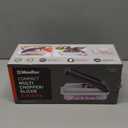 Mueller Vegetable Chopper Mandoline Slicer, Food Veggie Chopper, Cheese Grater, Onion Vegetable Cutter with Container, Dicer, Kitchen Gadgets & Essentials, White Sand/Grey