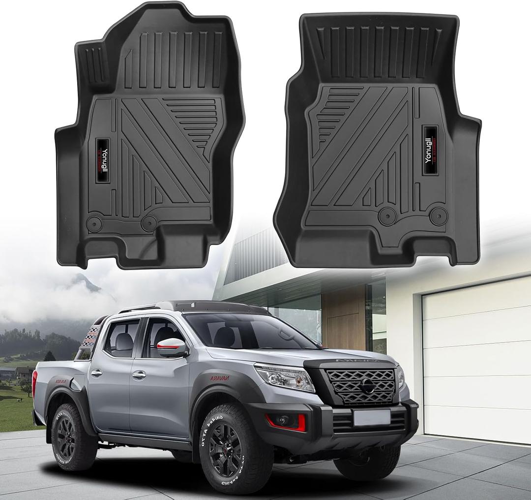 for 2022-2026 Nissan Frontier Crew Cab Floor Mats Front Liner 2 PCS Accessories (for 2022-2026 Nissan Frontier)