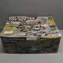 JOYIN 10-in-1 Military Helicopter Toys Set with Light, Sound, Trucks, Boat, Bike, Army Men, Weapons - Christmas Birthday Party Gifts for Kids