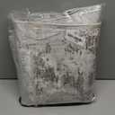 ROYHOME 2x6 Modern Abstract Runner Rug Non Slip Soft Stain Resistant Low Pile Machine Washable Non Shed Rug for Hallway Kitchen Bathroom, Taupe/Beige