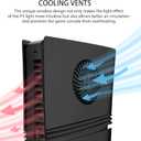 DOBEWINGDELOU Faceplate for PS5 Pro Digital Edition with Cooling Vent and Dust Filter, Face Plate Console Accessories Cover ABS Dustproof Replacement Side Shell Case Black