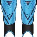 Upgraded Soccer Shin Guards for Kids Youth Adults, CE Certified AirsFish Shin Guard Sleeves Protection Gear for Boys Girls Soccer Games EVA Cushion Reduce Shocks and Injuries (White-XXS)