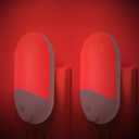 670nm Red Light Night Light for Sleep Therapy[2 Pack] - Zero Blue Light, Auto On/Off LED Red Night Light Plug into Wall for Nursery Bedroom Bathroom with Dusk to Dawn Sensor, Red