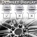 14x1.5mm OEM Style Factory Lug Nuts Set of 20, 7/8 22mm Hex Mag Washer Lug Nuts 1.80 Inch Compatible with Sequoia Landcruiser Tundra Lexus LX