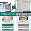 Ostomy Support Belt Adjustable Stoma Support Belt Ileostomy Colostomy Belt Provides Protection And Comfort For Ostomy Bag Suitable for All Ostomy Bag (Grey M 32-36 in)