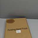 Ronlap Folding Hand Truck, Foldable Moving Dolly Cart with Wheels 500lbs Heavy Duty Luggage Cart Portable Hand Cart Collapsible Dolly with 6 Wheels & 2 Ropes for Airplane Travel House Moving, Black