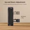 SmallRig Mini NATO Side Handle for Camera Cages, Universal Ergonomic Side Handgrip, 43mm Up/Down Adjustable, Bulit-in 1/4"-20 Threaded Hole, Strap Hole, Cold Shoe - 4840