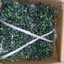 ODTORY Artificial Grass Wall Panel Backdrop,10" X 10" 12P(8.4 sqft) UV-Anti Greenery Boxwood Panels for Indoor Outdoor Green Wall Decor & Ivy Fence Covering Privacy
