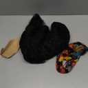 Quantum Love Short Kinky Curly Wigs Side Part Afro Curly Wig for Black Women Twist Out African American Synthetic Wigs (Black 6 Inches)