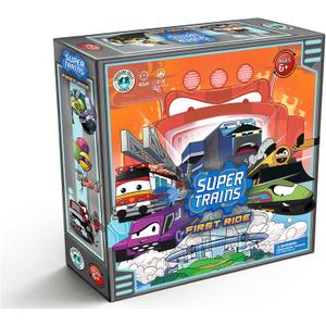 Super Trains: First Ride Super Hero Train Game  Kids & Family Board Game, Ages 510, Dice Rolling Strategy, 25 Players