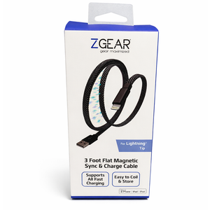 3 Foot Flat Magnetic Sync & Charge Cable