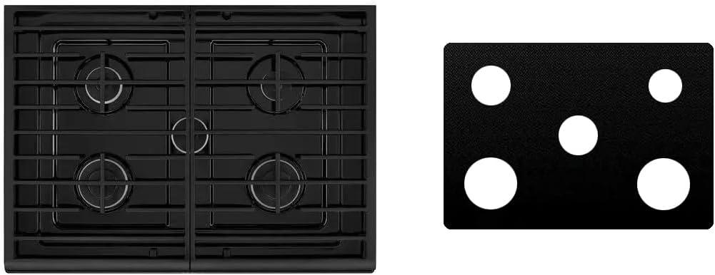 Custom Fit Reusable Burner Liner for Whirlpool Gas Range Stove Protect Your Stovetop with this Splatter Guard Cover - WFG540H0ES
