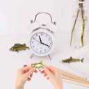 SnowOwl Small Brass Sculpture Solid Metal Statue Ornament Mini Animal Insects Figurine for Home Office Garden Desktop Decor 3PCFish (Gold-8)